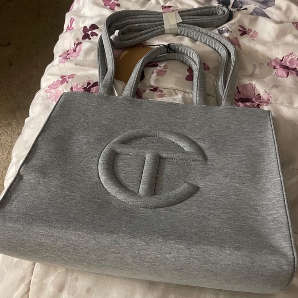 Telfar x Ugg Medium Grey Fleece Shopper - Picture 3 of 6
